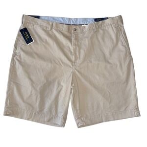 Polo Ralph Lauren Mens 44 Waist Classic Tan Stretch Classic Fit Shorts 9" Inseam